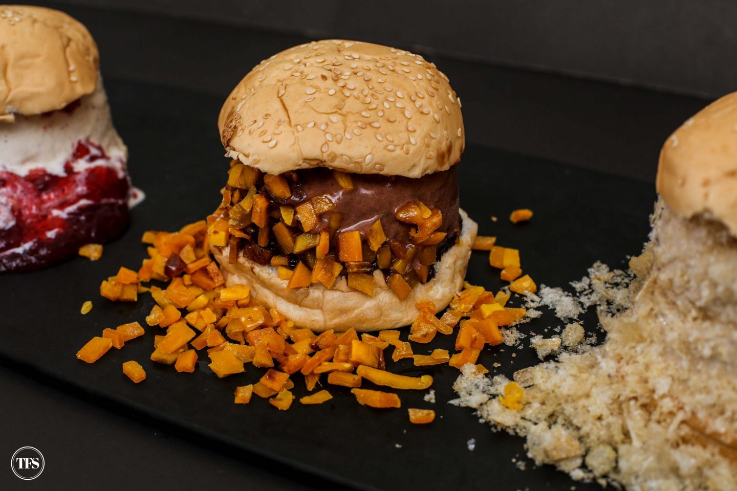 Trio Ice Cream Burger Recipe The Food Scout