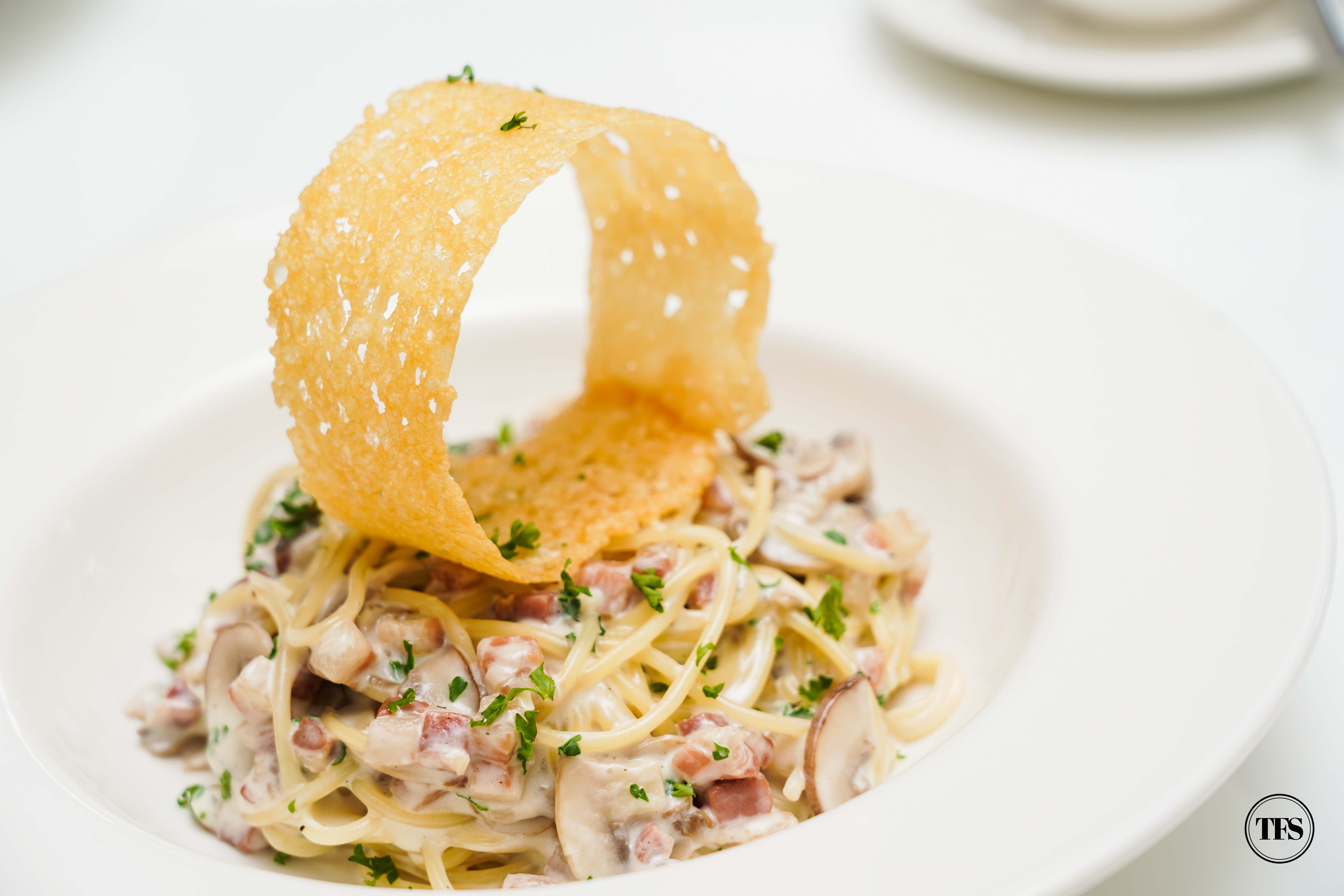 pancetta mushroom pasta girasol tagaytay